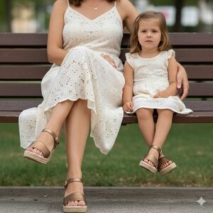 Two Pretty Girls Handcrafted Bronze Leather Espadrille Wedge Sandals - NWT
